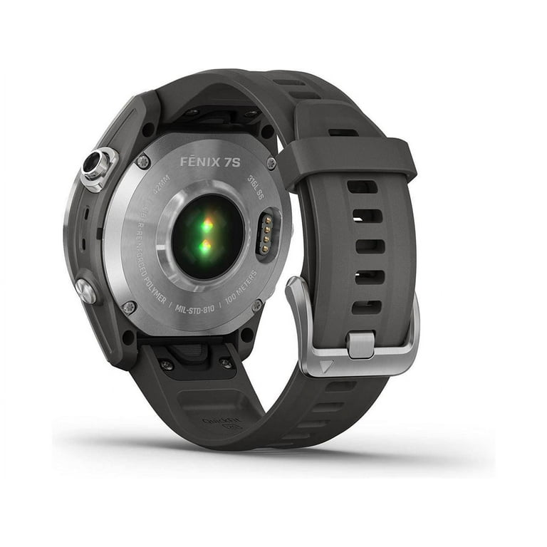 Garmin fenix 7S 42mm Multisport GPS Smartwatch, Silver with Garmin fenix 7S 42mm Multisport GPS Smartwatch, Silver with