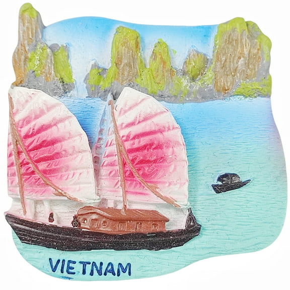 Vietnam 3D Fridge Magnet Souvenir Gift,Resin Handmade Vietnam Refrigerator Magnet Home Decoration Collection
