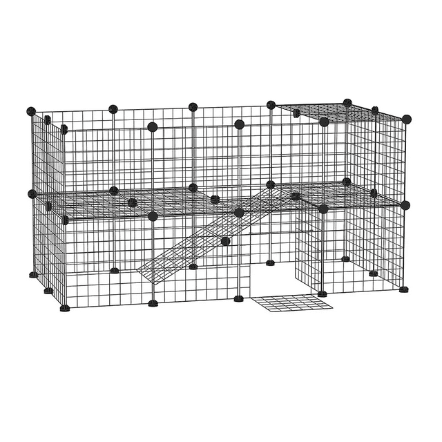 Multifuncional Metal Corral Casa Jaula Mascotas, Desmontable
