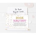 thumbnail image 4 of Inkdotpot 30 Books For Baby Shower Request Cards Bring A Book Instead Of A Card Confetti Gender Neutral Baby Shower Invitations Inserts Games, 4 of 6