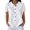 White, variant on Breezora Women's Knit Collared Short Sleeve Shirt, Button Down Waffle Texture Loose Fit Summer Blouse