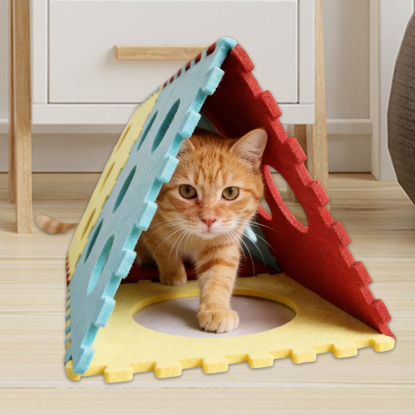 Bothyi Felt Cat Tunnel Toy Toy Portable Scratch Resistant Practical Premium Durability