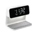 thumbnail image 2 of Reloj despertador inalámbrico inteligente Cateissary Lámpara de reloj blanca, 2 of 6