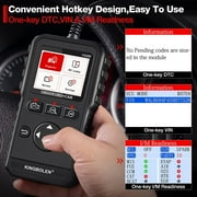 Kingbolen Ya200 Obd2 مركبة ماسح ضوئي لمحرك قارئ رمز خطأ ، أداة مسح تشخيص السيارات مع وظائف Obd2 الكاملة واختبار الجهد