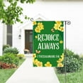thumbnail image 4 of Rejoice Always Garden Flag, Funny Faith Bible Verse Yard Sign for Outside, Religious Housewarming Gifts for Family Friend, Christian Yard Sign Home Décor, 4 of 6