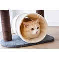 thumbnail image 6 of PetPals 29" Gray 4-Level Medium Cat Tree Scratching Post Tower with Tunnel Plush Perch Indoor Play House Climbing Modern Cat Furniture Plus Free Cat Teaser Bonus, 6 of 9