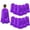 Purple, variant on Toptie 10 Pack Satin Superhero Capes, Halloween Festival Event Costumes And Dress Up For Kids & Adults-Red-27 1/2" H x 23 1/2" W