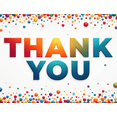 thumbnail image 3 of Colorful Design Thank You Banner Decorative Confetti Pattern Party Decoration for Appreciation Event Celebration Indoor Decoration, 3 of 7