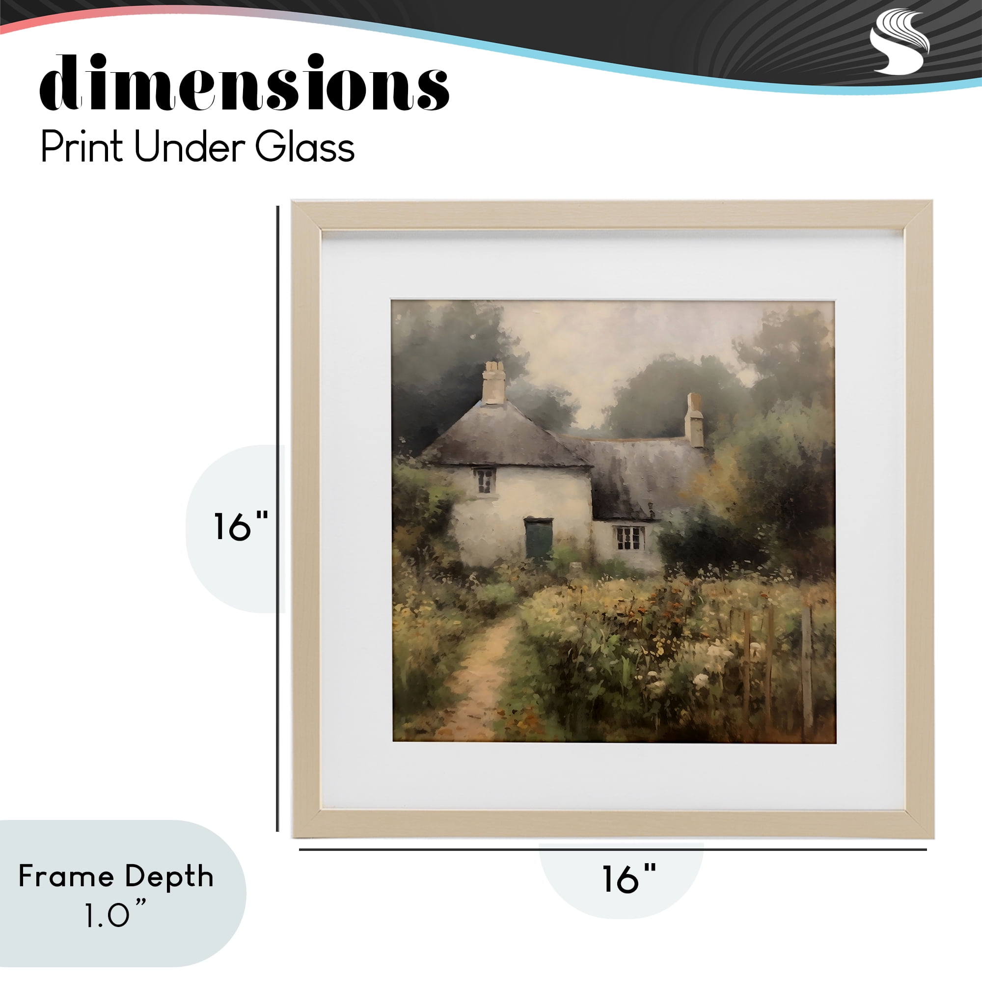 Stupell Industries Cottage Comfort in Summer Garden Birch Framed Print Under Glass, design by Creative Studio