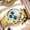Gold White Blue, variant on Men's Classic Simple Calendar Luminous Hands Waterproof Stainless Steel Quartz Watch