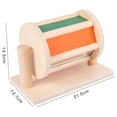 thumbnail image 3 of Tambor giratorio sensorial Montessori, instrumento educativo de madera textil para bebé, 3 of 4