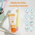 thumbnail image 4 of Himalaya Botanique Pasta de dientes para niños Sabor a naranja a base de hierbas Combate la placa Sin fluoruro Suave Sin sabores ni colores artificiales Sin SLS Sin gluten Sin crueldad Espuma vegana 4, 4 of 5