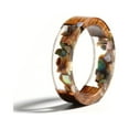 thumbnail image 1 of Handmade Wood Resin Ring Anniversary Gift For Women,P,19 Mm, 1 of 6