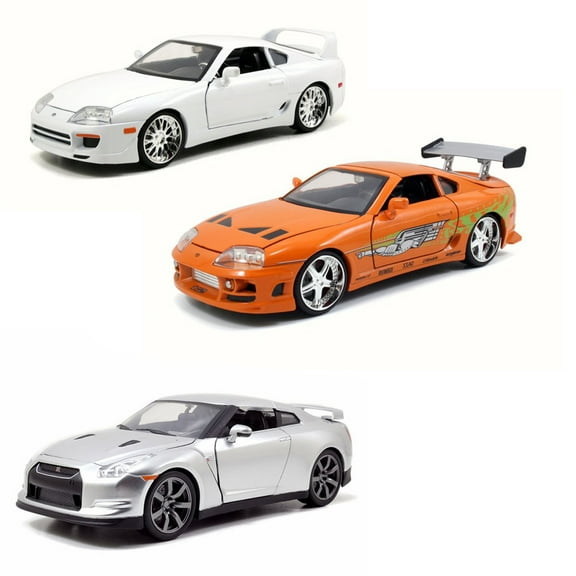 Brian's Fast & Furious Car Set 2 - Set of Three 1/24 Scale Diecast Model Cars