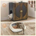 thumbnail image 7 of unipaws Tall Cat Litter Box Enclosure with Shelves, Hidden Litter Box Cover for Tall or Top Entry Litter Box, 7 of 7