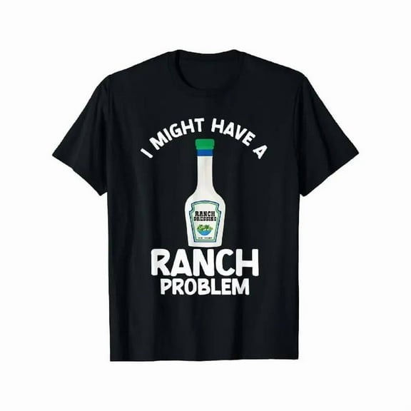 Ranch - Lover Graphic Tee, Tops Has Bold “Sauce Problem” Design, Round Neck Regular Fit T-shirts, Size(S-5XL)