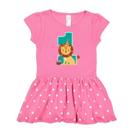 

Inktastic First Birthday Outfit Boy Lion 1 Year Old Gift Baby Girl Dress