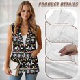 thumbnail image 6 of Uorisanigo Christmas Light Snowflake Women's Vest Tops Sleeveless Size XL V Neck Women's Suit Vest with Pockets Open Front Vests Blazer Dressy Outerwear, 6 of 7
