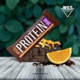 thumbnail image 2 of Wild Protein | Barras altas en prote&iacute;na | Vegana | Sabor chocolate y naranja | Pack de 16 unidades | 14 g de prote&iacute;na | Sin az&uacute;cares ni grasa a&ntilde;adida | 45 g, 2 of 6