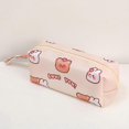 thumbnail image 2 of Veeki Pink Small Pencil Case Pouch Coin Cosmetic Bag Stationery Holder Middle High School College Office Organizer For Teens Girls Student Gifts, 2 of 4