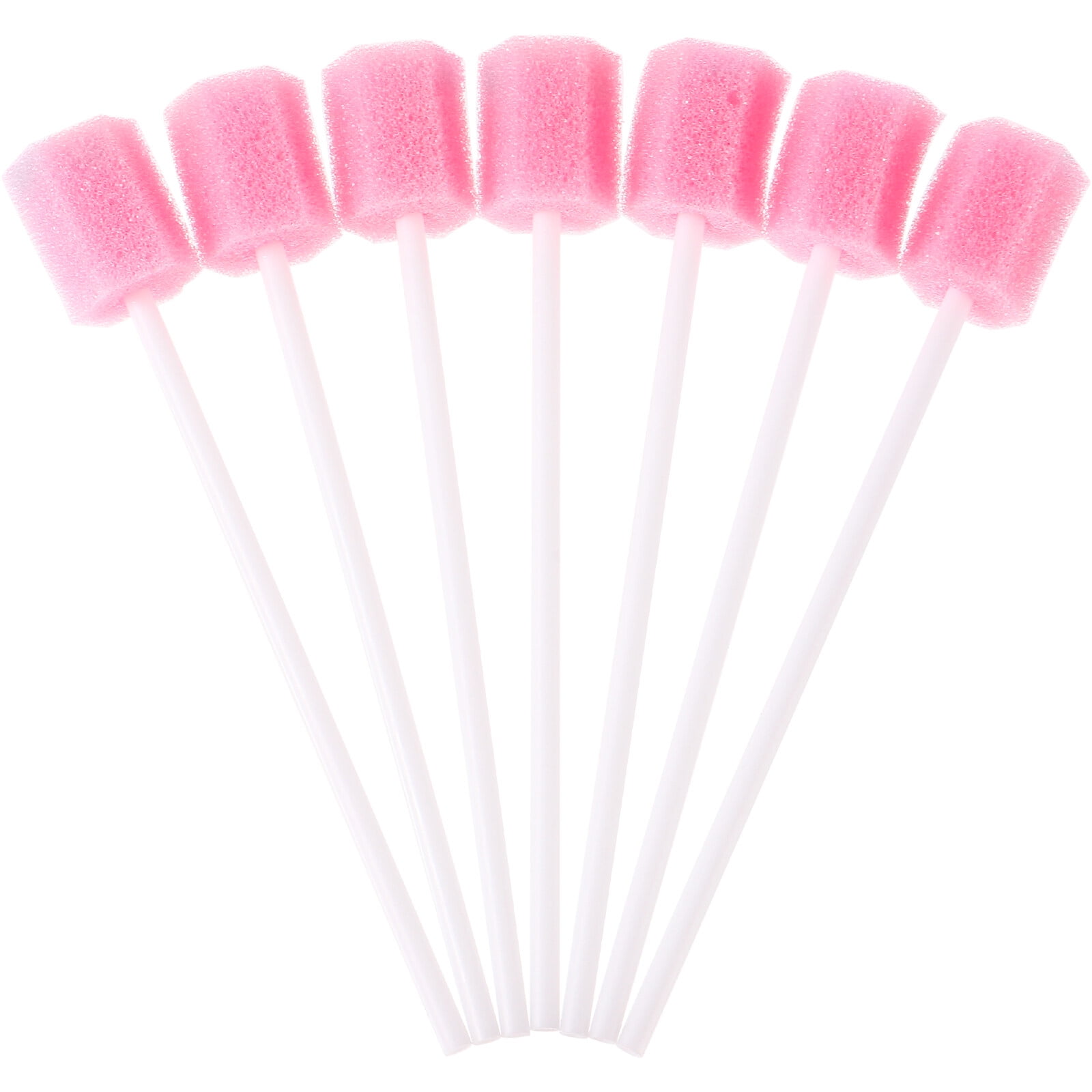 Hemoton 100 Pcs Disposable Oral Care Sponge Swabs Tooth Cleaning Mouth