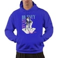01(2) Hoodie Long Sleeve Pullover Casual Sweatshirt Hooded Novelty Blue