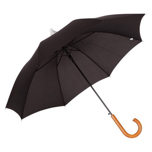 Elite Rain Umbrella AutoOpen Telescoping Cover Solid Black