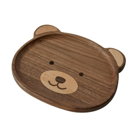 

CUTICATE Shape Serving Tray Creative for Bar Celebrations Table Centerpiece Black Walnut S