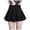 Black, variant on RUTAYY Women Chiffon Solid Color Skirt Pleated Mini Skirt Cute Flowy Swing Pleated Beach Skirts