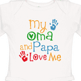 thumbnail image 4 of Inktastic My Oma and Papa Love Me Boys or Girls Long Sleeve Baby Bodysuit, 4 of 5