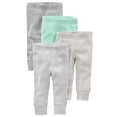 thumbnail image 1 of Pantalones para bebé Simple Joys by Carter's de 18 meses, paquete de 4, color gris, 1 of 1