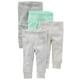 thumbnail image 1 of Pantalones para bebé Simple Joys by Carter's de 18 meses, paquete de 4, color gris, 1 of 1