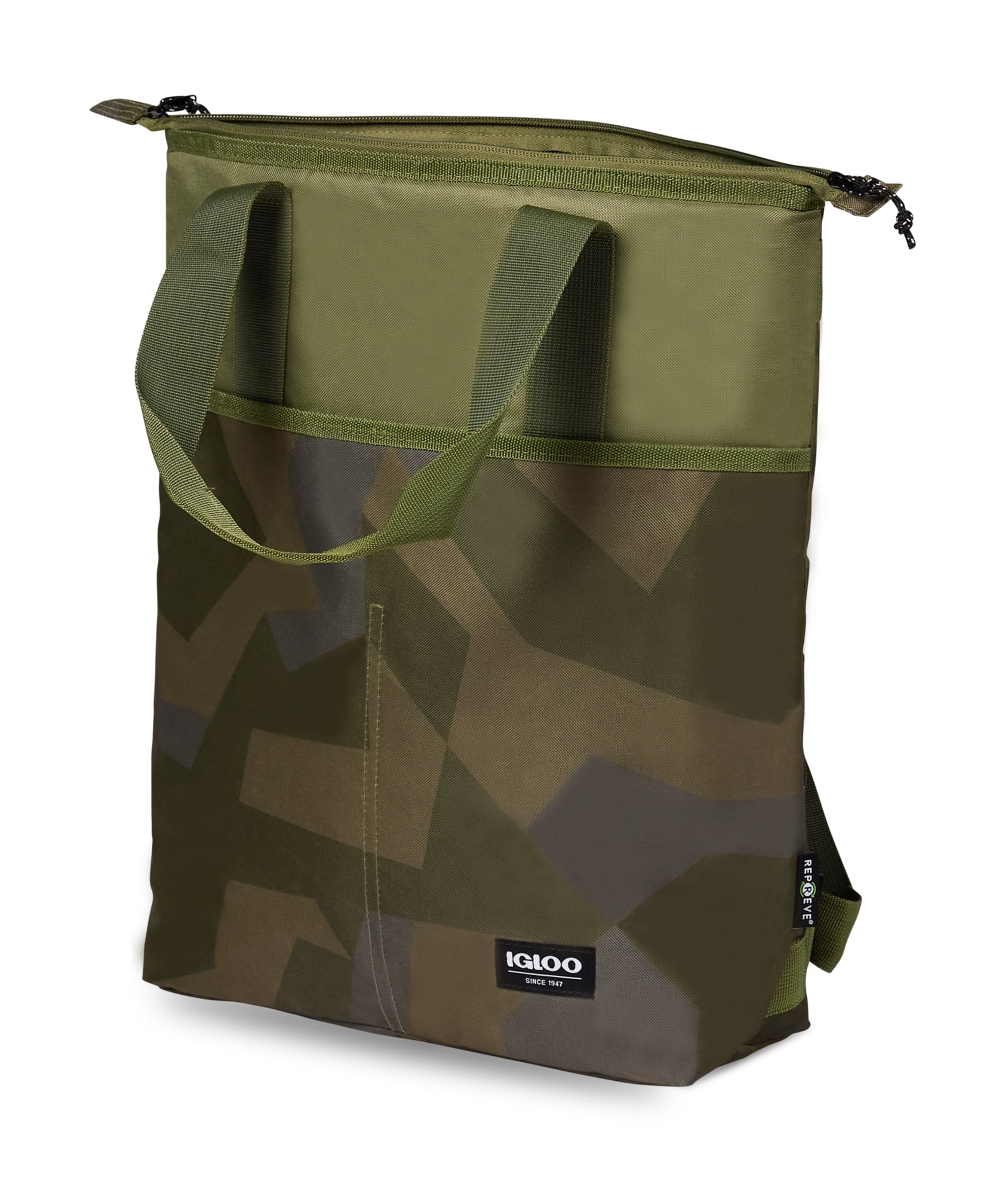 Igloo Fundamentals 15 cans Tote Soft Cooler Backpack, Swedish Camo