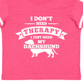thumbnail image 4 of Inktastic No Therapy Dachshund Boys or Girls Toddler T-Shirt, 4 of 5