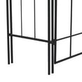 thumbnail image 5 of DecMode 86" Indoor Outdoor Arched Gate Black Metal Garden Arbor with Lattice Work Sides, 5 of 16