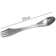 thumbnail image 3 of Cuchara tenedor tenedor de acero inoxidable 3 en 1 XCF Cubiertos utensilios de mesa utensilios portátiles para acampar al aire libre, 3 of 4