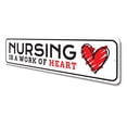 thumbnail image 4 of Nursing Novelty Sign, Metal Wall Decor - 4x18 inches, 4 of 4
