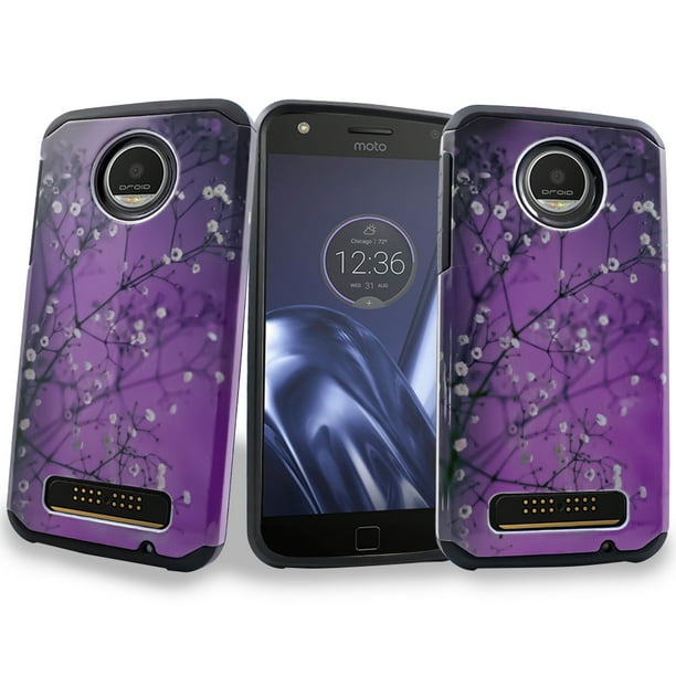 A For Motorola Moto Z Play Phone Case Not Z Droid Hybrid Slim Hard Back Dual Layer Bump Shock Cover Moto Zplay A Walmart Com Walmart Com
