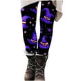 thumbnail image 4 of Neewe Halloween Women's Printed High Waisted Leggings for Women-Soft Athletic Tummy Control Pants for Running Yoga Workout Reg & Plus Size, 4 of 6