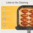 thumbnail image 5 of 200pcs Disposable Parchment Paper Liners, Universal for Air Fryer, Microwave, Oven, Steamer, Fit for 2-5 QT, Multiple Shapes & Sizes, Non-Stick, Oil & Water Proof, Food Grade, Heat Resistant, 5 of 7