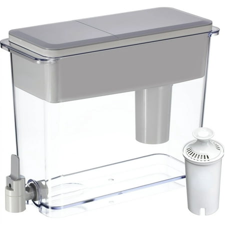 AFALAH Ultramax 27-Cup Gray Water Filter Dispenser 35034