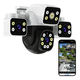 thumbnail image 4 of 12mp Cámaras De Seguridad Wifi Exterior 360° Con Tres Lentes Malubero, Blanco, 4 of 5