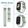 thumbnail image 3 of Banda de TPU para correa de pulsera de reloj inteligente Huawei Band 7 (verde claro blanco) WDOplteas Para estrenar, 3 of 9