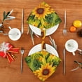 thumbnail image 4 of GZHJMY Sunflower Cloth Napkins Set of 4,Reusable Washable Polyester Dinner Table Napkins for Kitchen,Dining,Restaurant,Party Decoration, 4 of 7