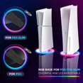 thumbnail image 4 of Support Vertical pour Consoles PS5/PS5 Slim Base Antidérapante pour Accessoires PlayStation 5, Support de Base LED RGB avec Modes de Lumière, 4 of 4