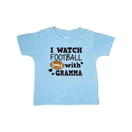

Inktastic I Watch Football with My Gramma Gift Baby Boy T-Shirt