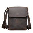 thumbnail image 4 of Bolso de hombro casual de cuero para hombre, bolso de piel de vaca con parte trasera inclinada de piel de caballo, bolso retro para hombre, simple, 4 of 5