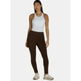 thumbnail image 2 of Time and Tru Women's High-Rise Ankle Knit Leggings, Available in 1, 2, and 3-Packs, 27" Inseam, Sizes S-XXXL, 2 of 5