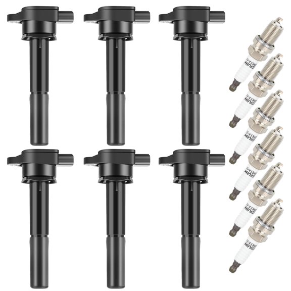 cciyu 6 ignition coils with 6 iridium Spark Plugs for Mitsubishi 2004 2005 2006 2007 2008 Endeavor and 2004 Galant V6 3.8L C1505 UF481