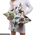 thumbnail image 4 of Ambesonne Christmas Fabric by the Yard Upholstery, New Year Holiday Objects, 5 Yards, White Multicolor, 4 of 4